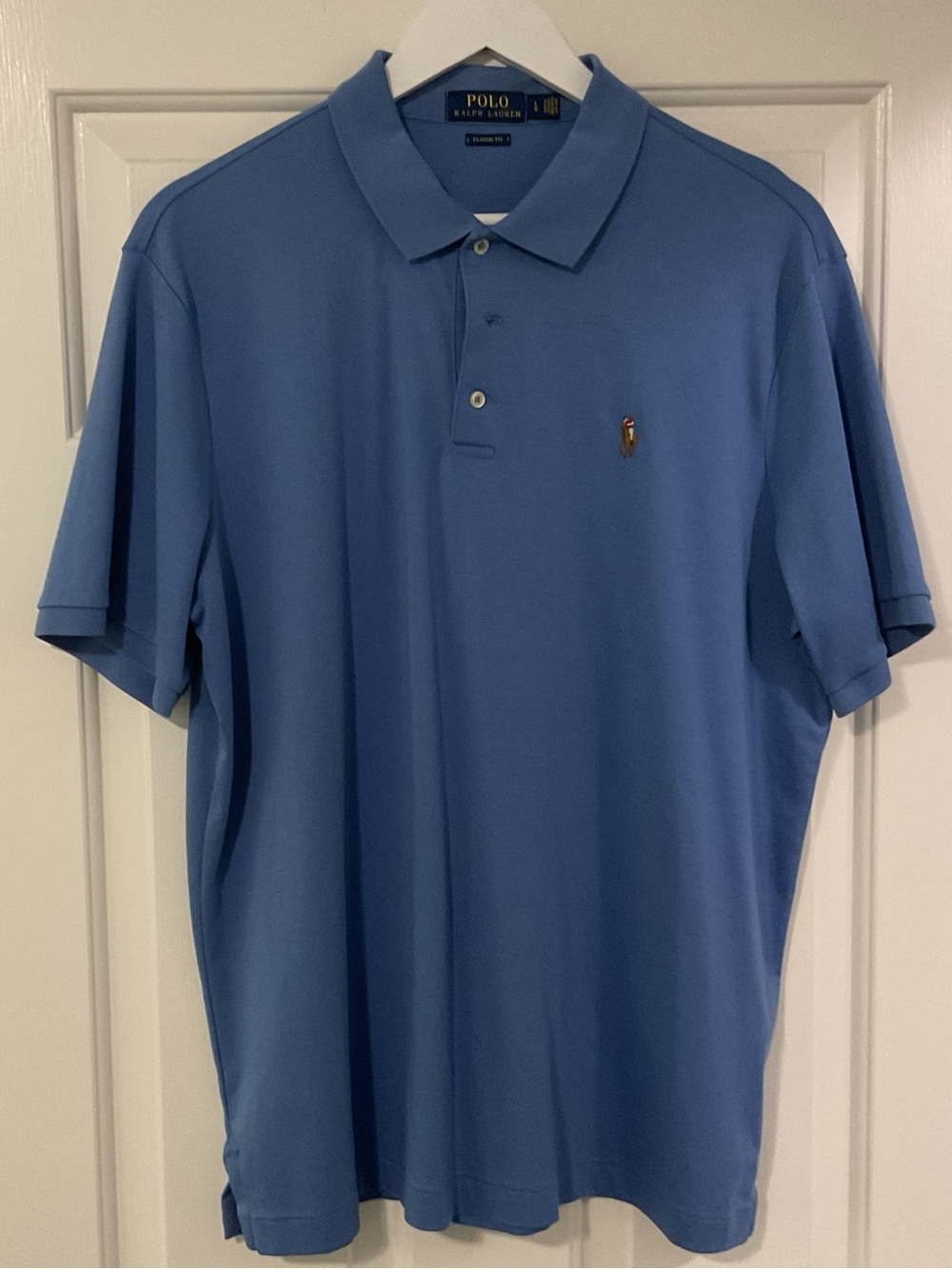 Polo Ralph Lauren Men’s Large Blue Short-Sleeve Polo Shirt